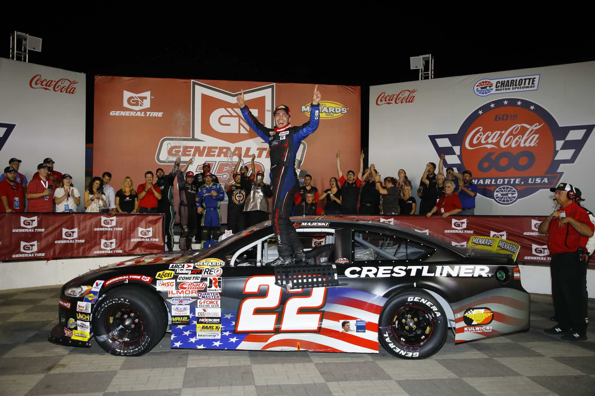 Read more about the article Ty Majeski earns first career ARCA Menards Series victory at Charlotte Motor Speedway